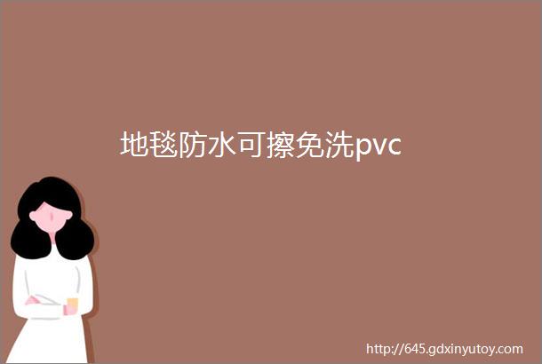 地毯防水可擦免洗pvc