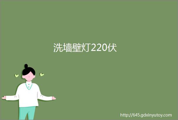 洗墙壁灯220伏