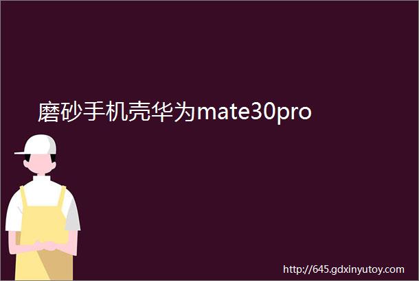 磨砂手机壳华为mate30pro