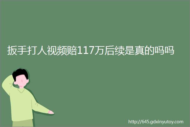 扳手打人视频赔117万后续是真的吗吗