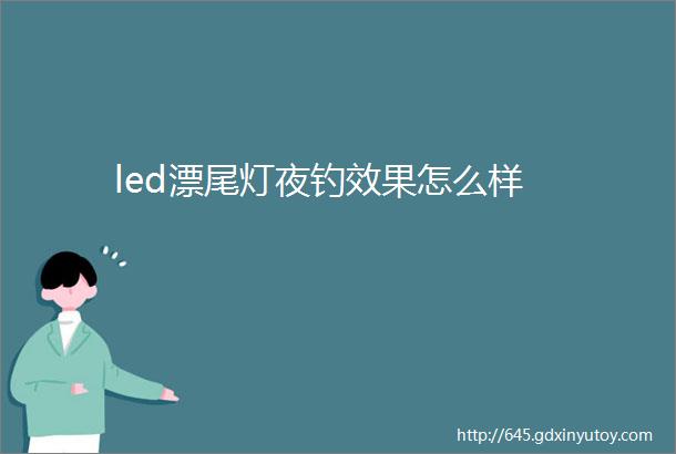 led漂尾灯夜钓效果怎么样